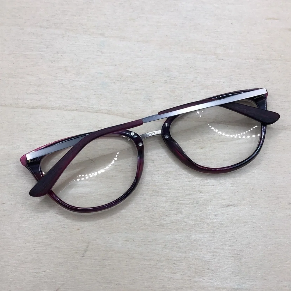 Rickey Smiley Eyewear RS 211 Violet Glasses FRAMES ONLY 54-19-140 Cat Eye